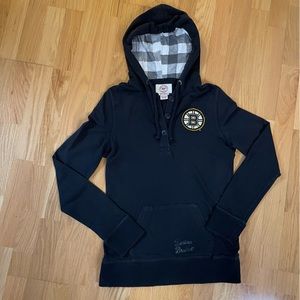 '47 Boston Bruins Black Hoodie Girls Medium